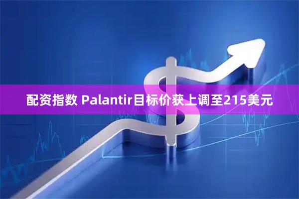 配资指数 Palantir目标价获上调至215美元